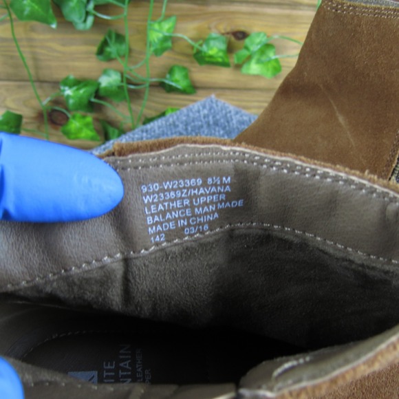 White Mountain Havana Women's Brown Suede Ankle Boots Tassel‎ Zip 8.5M - Picture 6 of 10